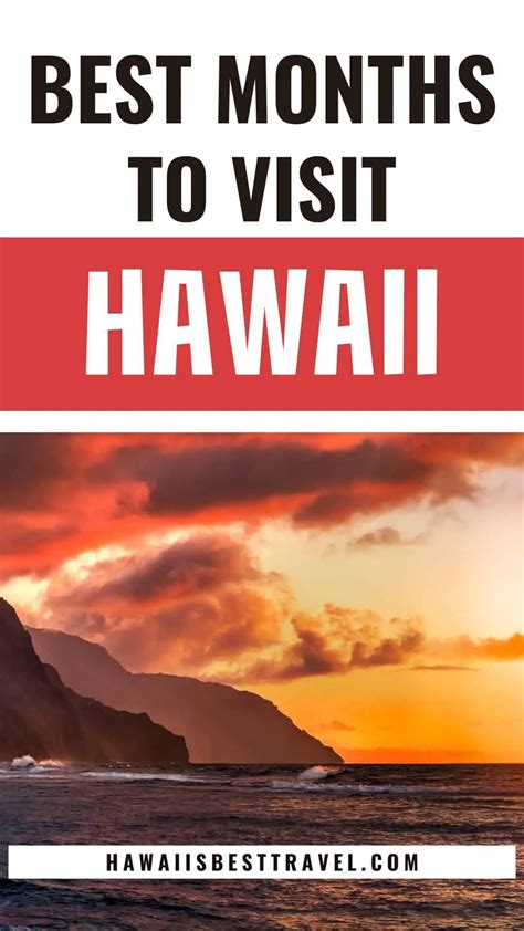 best months to visit hawaii.